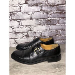 Mezlan Tortosa Black Leather Monk Strap Leather Dress Shoes Men’s Sz 13M US/46EU